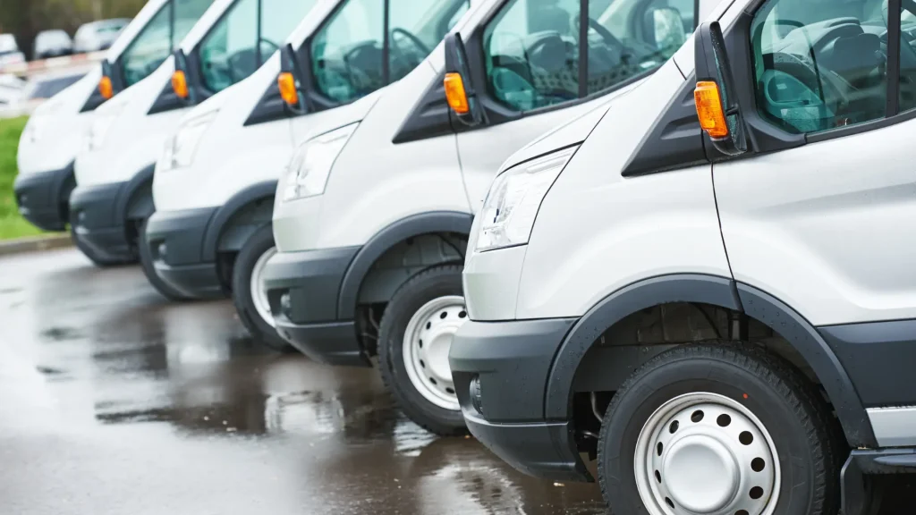 Fleet of cars