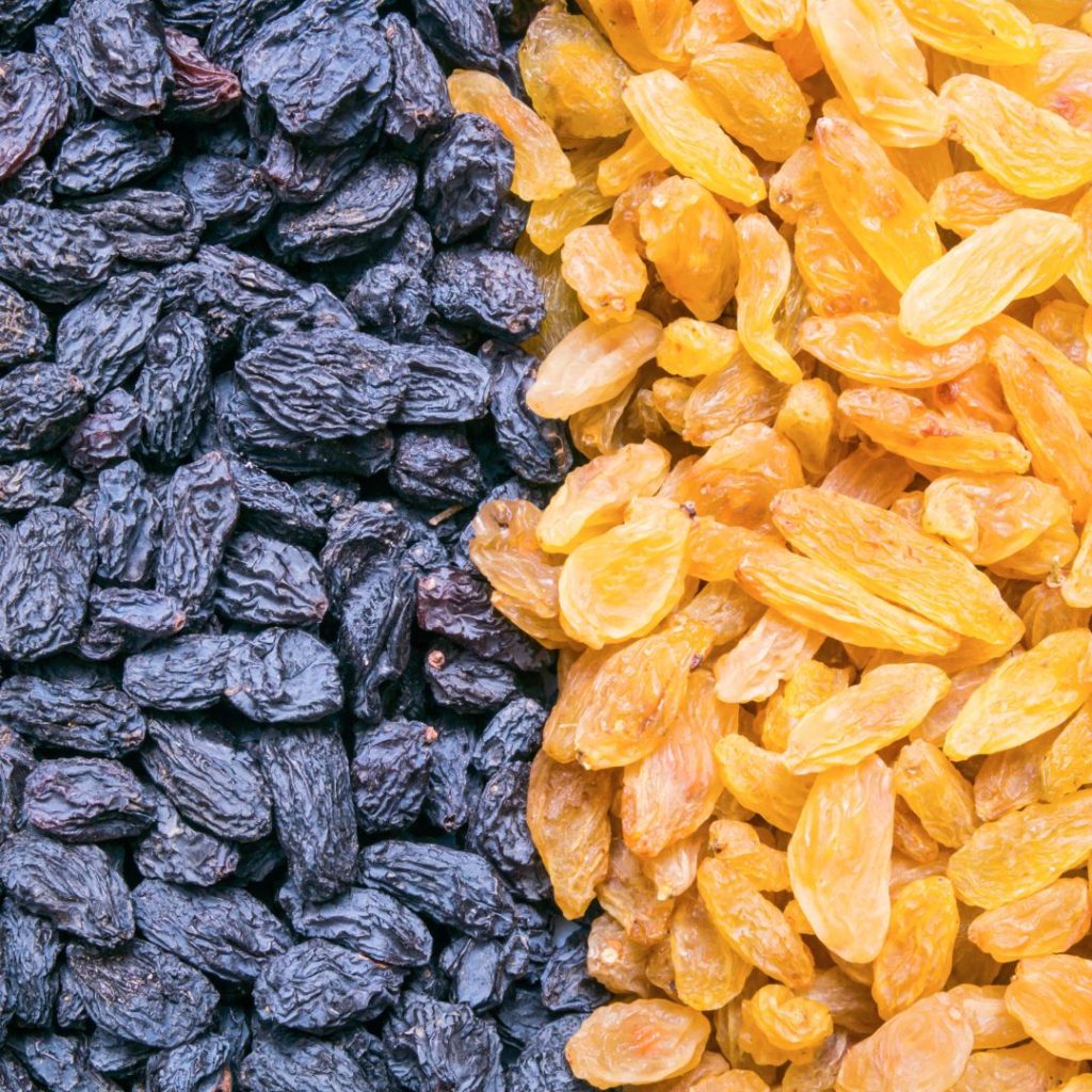 Raisins Golden and Black